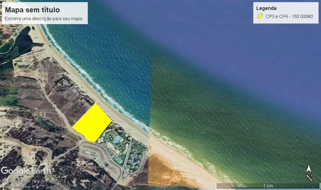 Foto 6 de Terreno / Lote à venda, 15m2 em Cumbuco, Caucaia - CE