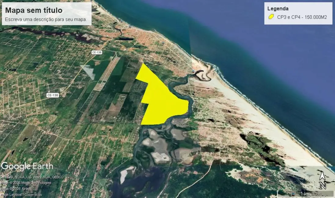 Foto 1 de Terreno / Lote à venda, 114m2 em Cascavel - CE