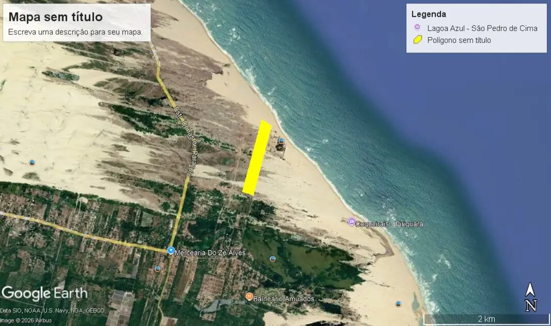 Foto 5 de Terreno / Lote à venda, 14m2 em Paracuru - CE