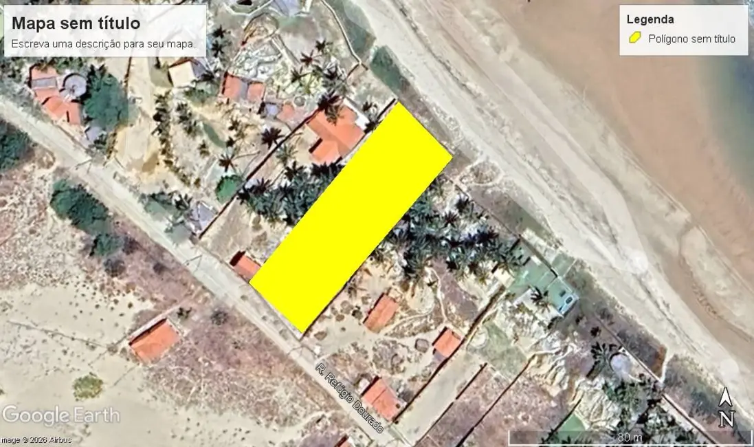 Foto 2 de Terreno / Lote à venda, 1700m2 em Aracati - CE
