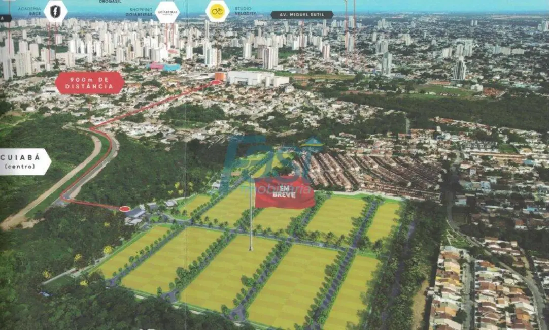 Foto 3 de Lote de Condomínio à venda, 330m2 em Santa Rosa, Cuiaba - MT