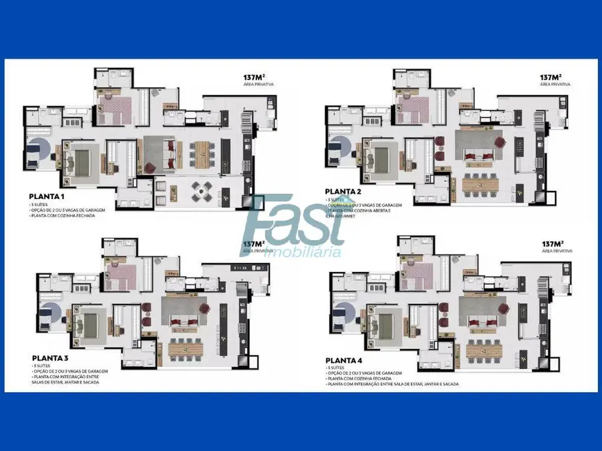 Apartamento com 3 quartos à venda, 137m2 em Cuiaba - MT - imagem 5 Foto 5 de Apartamento com 3 quartos à venda, 137m2 em Cuiaba - MT