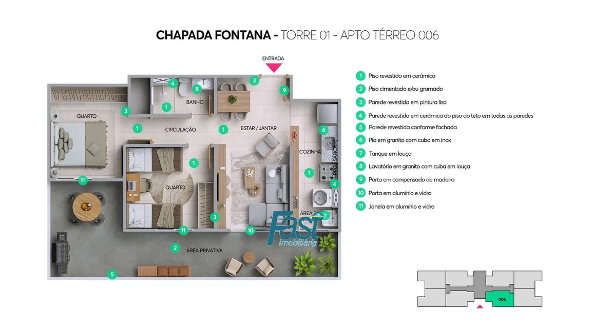 Foto 2 de Apartamento à venda e para alugar em Cuiaba - MT