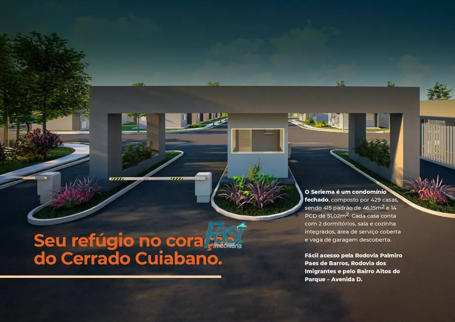 Foto 1 de Casa de Condomínio com 2 quartos à venda, 135m2 em Residencial Altos do Parque II, Cuiaba - MT