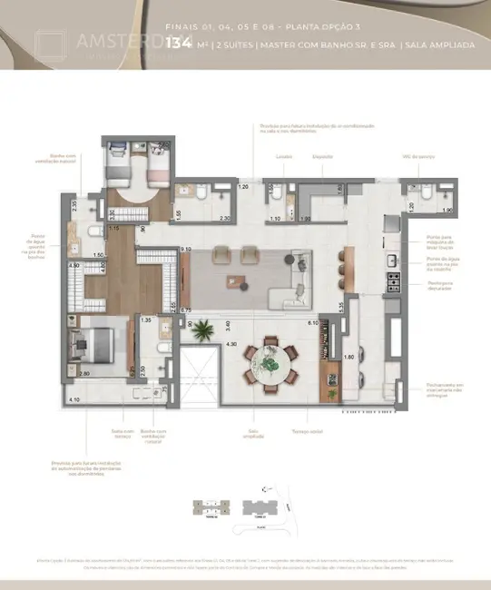 Foto 1 de Apartamento com 3 quartos à venda, 139m2 em Jardim das Acácias, São Paulo - SP