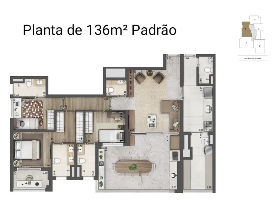 Foto 2 de Apartamento com 3 quartos à venda, 171m2 em São Paulo - SP