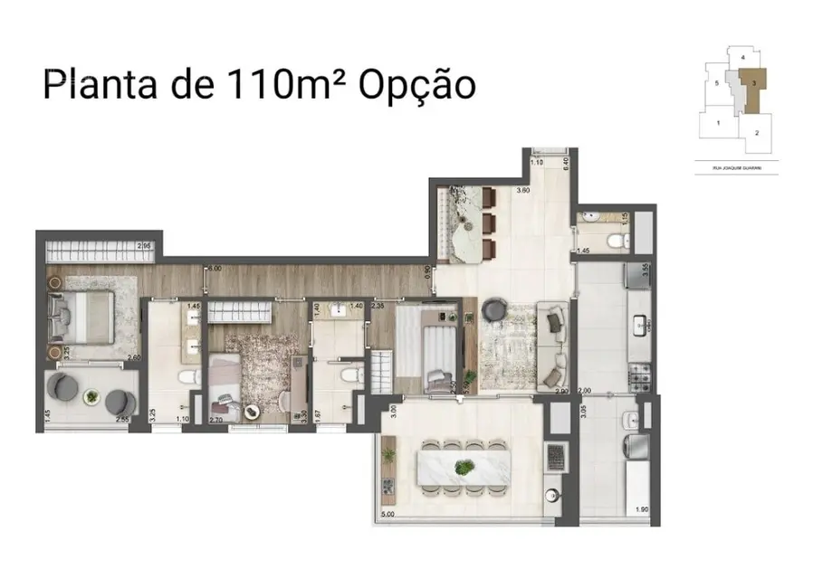 Foto 3 de Apartamento com 3 quartos à venda, 171m2 em São Paulo - SP