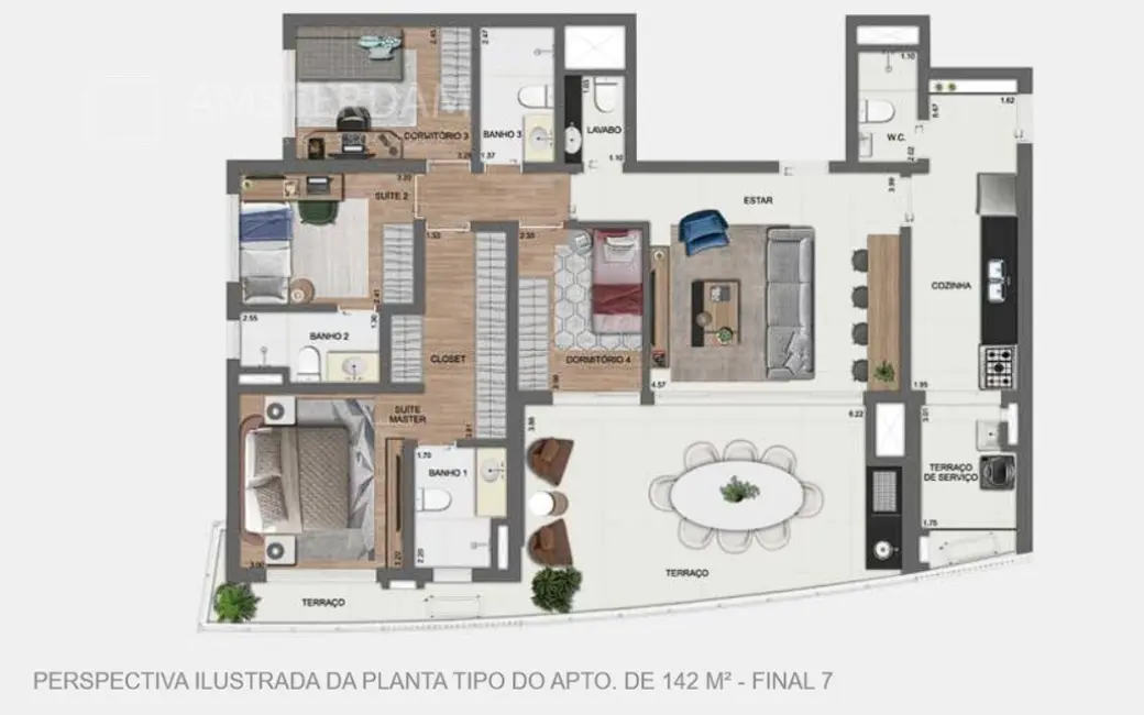 Foto 6 de Apartamento com 3 quartos à venda, 108m2 em São Paulo - SP