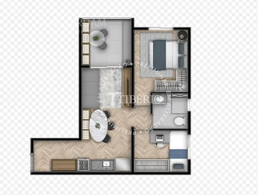 Apartamento com 2 quartos à venda, 44m2 em Alto da Boa Vista, São Paulo - SP - imagem 2 Foto 2 de Apartamento com 2 quartos à venda, 44m2 em Alto da Boa Vista, São Paulo - SP