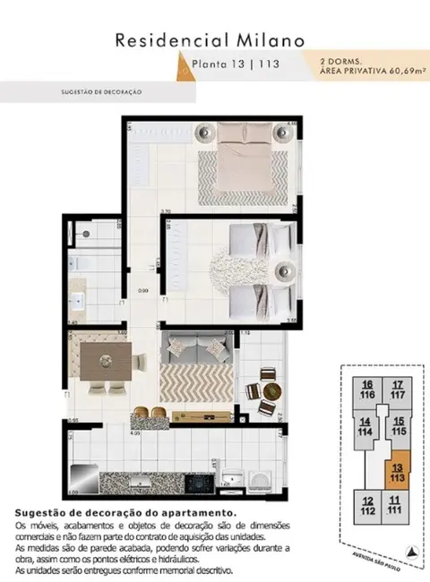 Foto 8 de Apartamento com 2 quartos à venda, 61m2 em Mongagua - SP