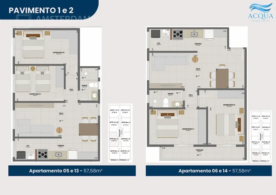 Foto 9 de Apartamento com 2 quartos à venda, 57m2 em Bertioga - SP