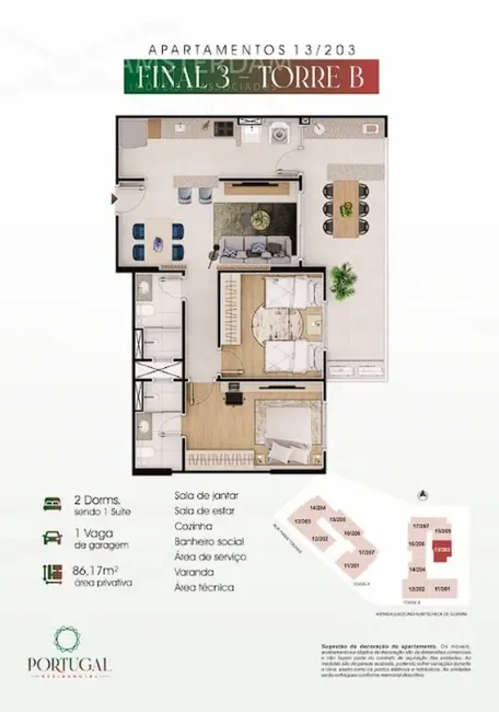 Foto 8 de Apartamento com 2 quartos à venda, 85m2 em Praia Grande - SP