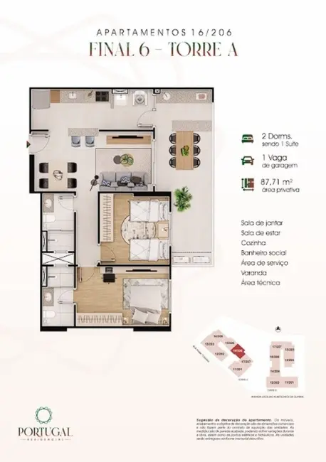 Foto 9 de Apartamento com 2 quartos à venda, 85m2 em Praia Grande - SP