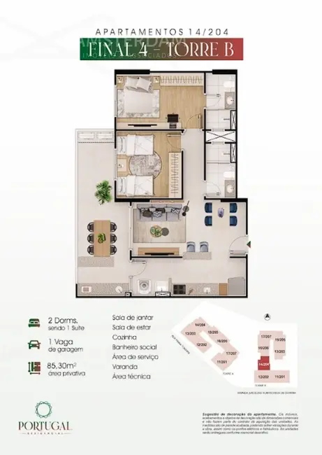 Foto 5 de Apartamento com 2 quartos à venda, 85m2 em Praia Grande - SP