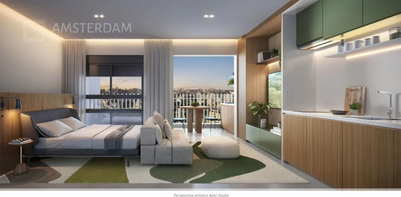 Apartamento com 1 quarto à venda, 35m2 em Moema, São Paulo - SP - imagem 7 Foto 7 de Apartamento com 1 quarto à venda, 35m2 em Moema, São Paulo - SP