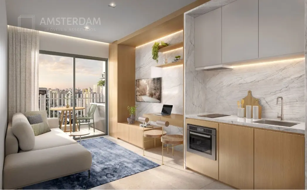 Apartamento com 1 quarto à venda, 35m2 em Moema, São Paulo - SP - imagem 6 Foto 6 de Apartamento com 1 quarto à venda, 35m2 em Moema, São Paulo - SP