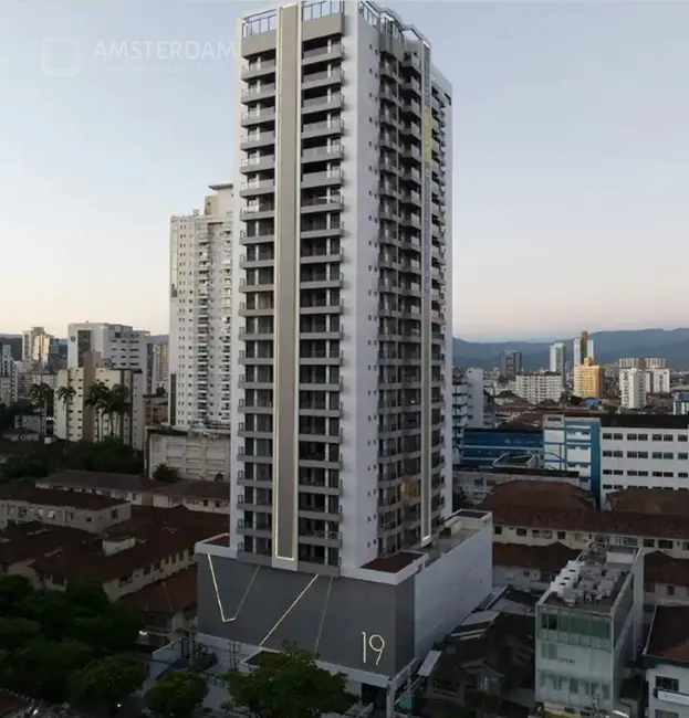 Foto 2 de Apartamento com 1 quarto à venda, 55m2 em Boqueirão, Santos - SP