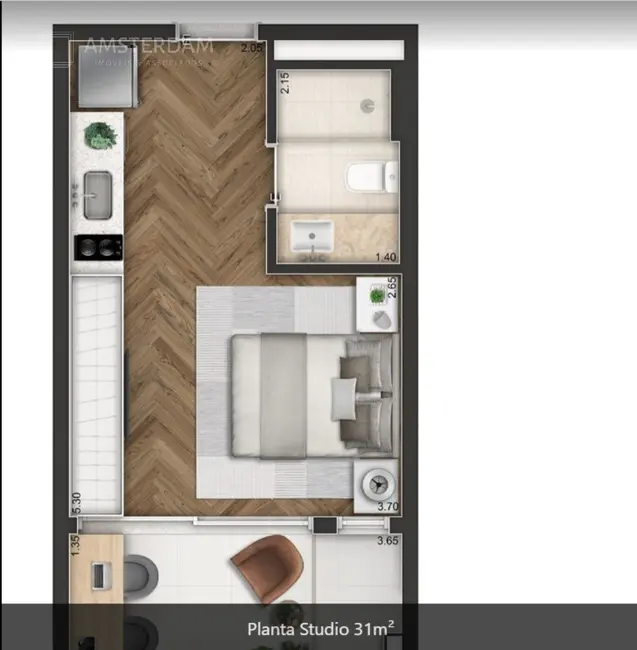 Foto 9 de Apartamento com 1 quarto à venda, 41m2 em Consolação, São Paulo - SP