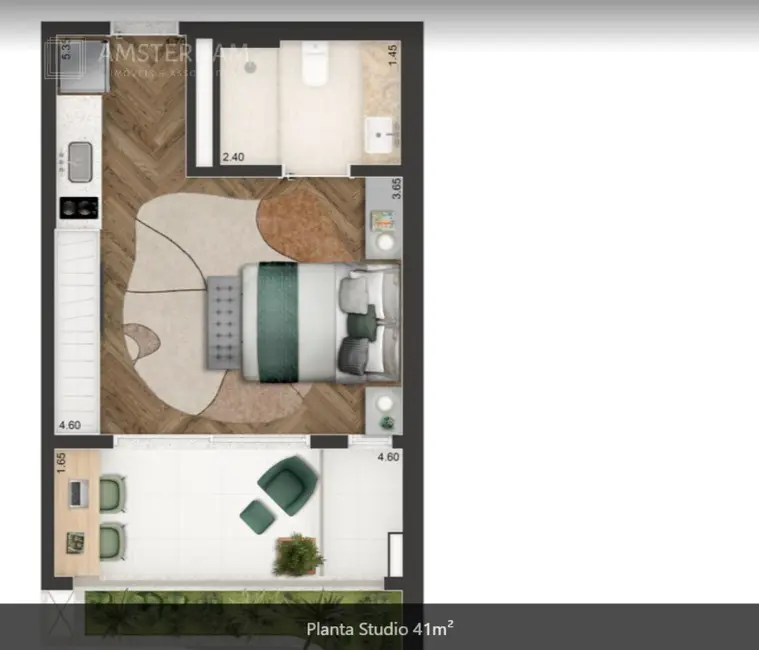 Foto 8 de Apartamento com 1 quarto à venda, 41m2 em Consolação, São Paulo - SP