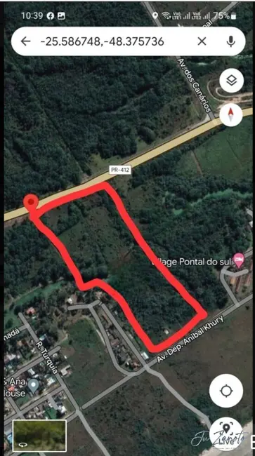 Foto 1 de Terreno / Lote à venda, 50810m2 em Pontal Do Parana - PR