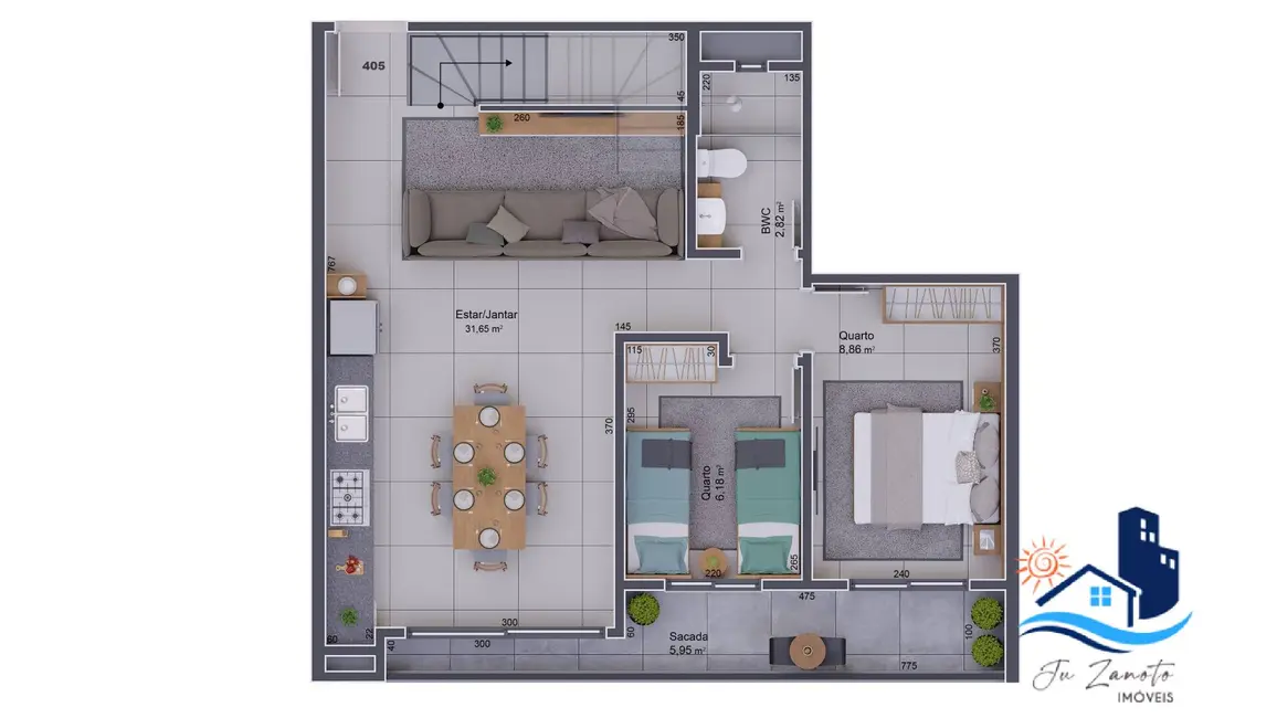 Foto 9 de Apartamento com 3 quartos à venda, 96m2 em Matinhos - PR