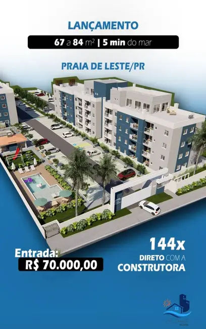 Foto 1 de Apartamento com 1 quarto à venda, 33m2 em Matinhos - PR