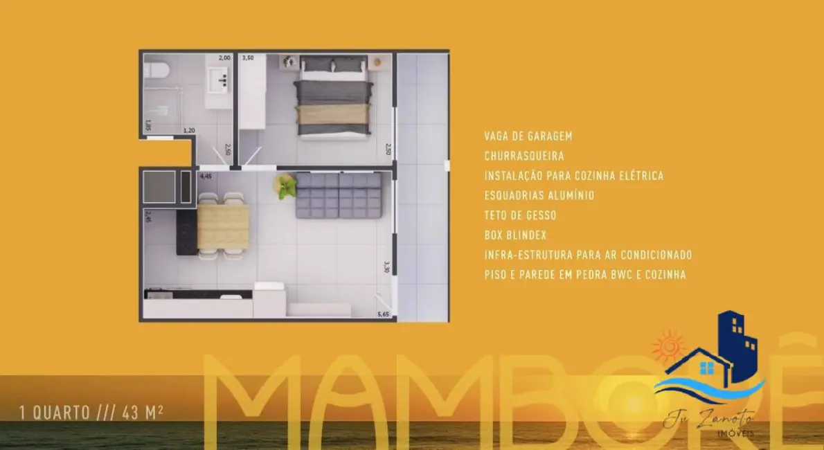 Foto 9 de Apartamento com 1 quarto à venda, 21m2 em Matinhos - PR