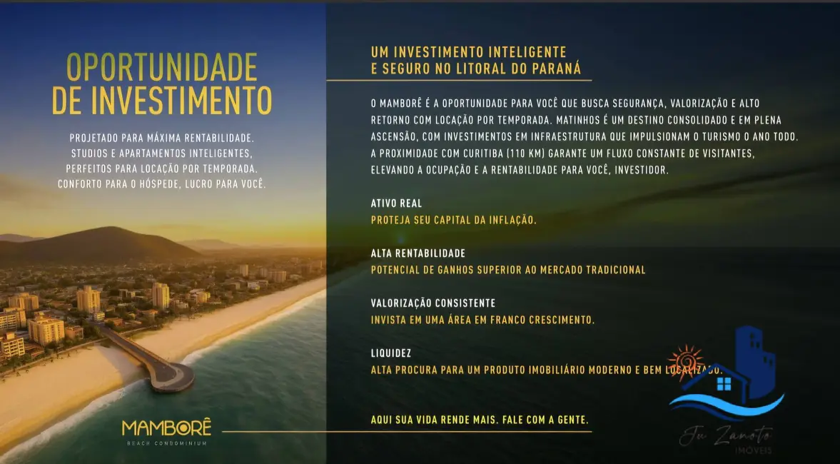 Foto 5 de Apartamento com 1 quarto à venda, 21m2 em Matinhos - PR