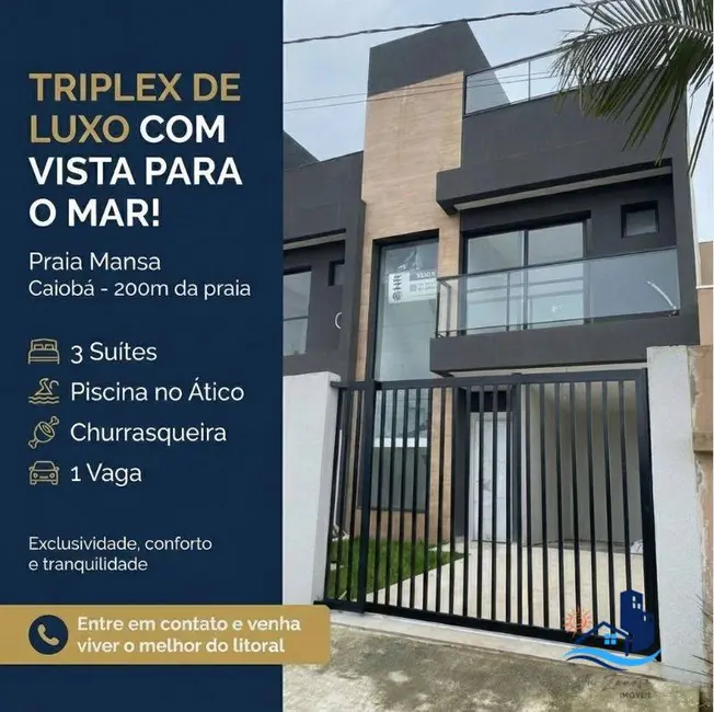 Foto 1 de Casa com 3 quartos à venda, 152m2 em Matinhos - PR