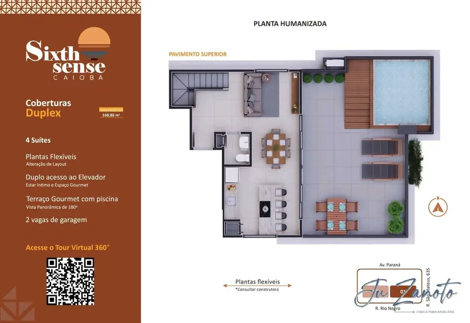 Foto 4 de Apartamento com 3 quartos à venda, 84m2 em Matinhos - PR