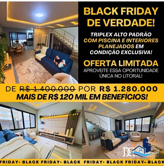 Foto 1 de Apartamento com 3 quartos à venda, 187m2 em Pontal Do Parana - PR
