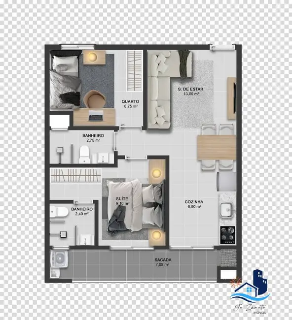 Foto 4 de Apartamento com 2 quartos à venda, 59m2 em Matinhos - PR