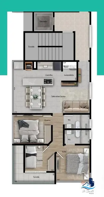 Apartamento com 3 quartos à venda, 117m2 em Centro, Guaratuba - PR - imagem 7 Foto 7 de Apartamento com 3 quartos à venda, 117m2 em Centro, Guaratuba - PR