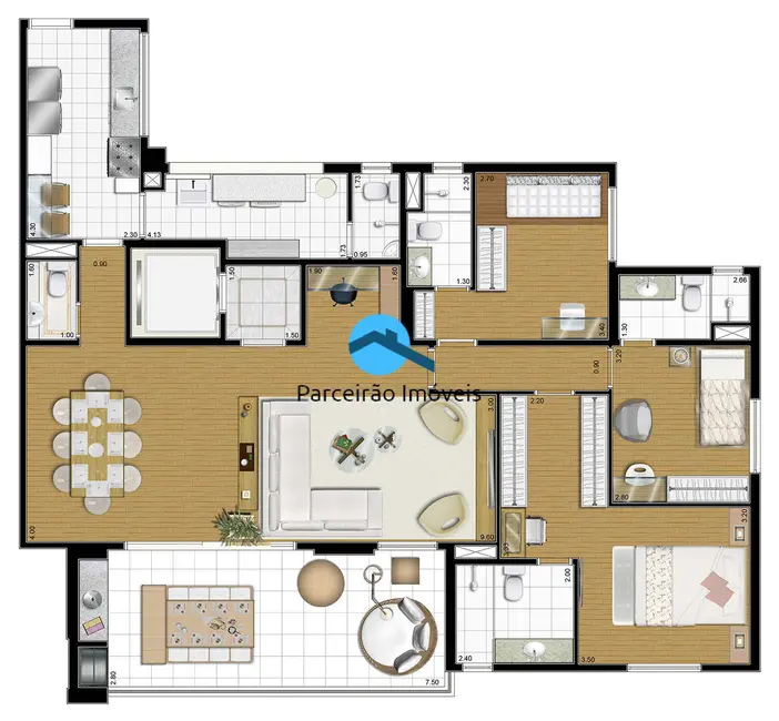 Foto 2 de Apartamento com 3 quartos à venda, 155m2 em Centro, Sao Bernardo Do Campo - SP