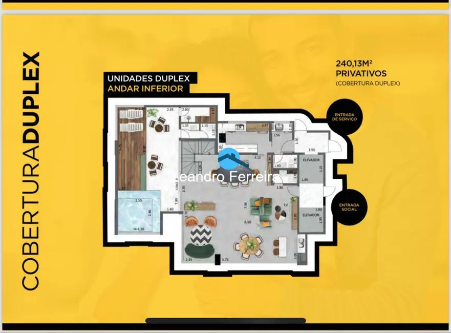 Foto 4 de Apartamento com 3 quartos à venda, 240m2 em Jardim do Mar, Sao Bernardo Do Campo - SP