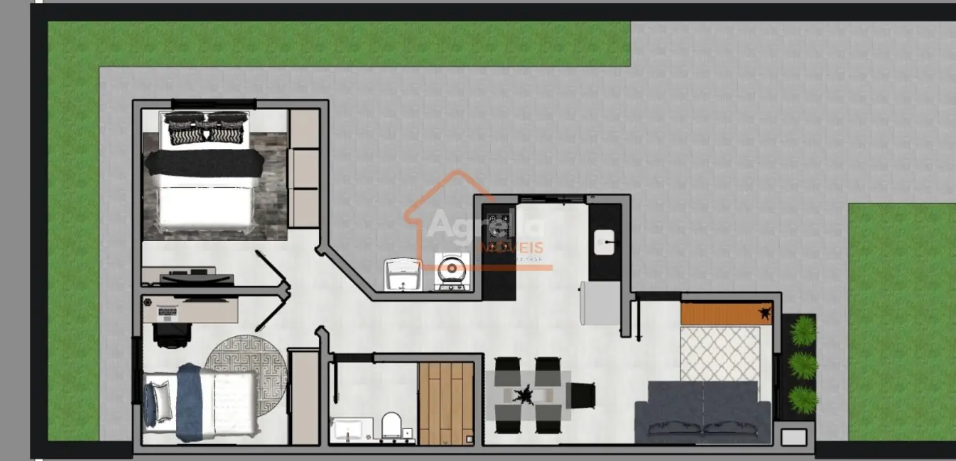 Foto 9 de Casa com 2 quartos à venda, 51m2 em Mogi Guacu - SP