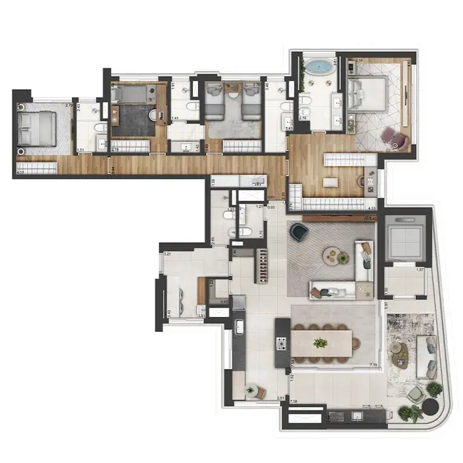 Foto 9 de Apartamento com 3 quartos à venda, 175m2 em Barueri - SP