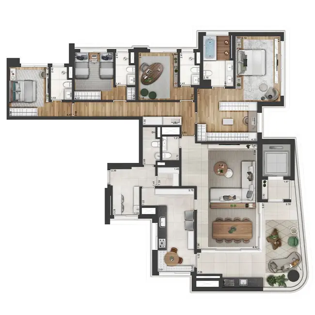 Foto 7 de Apartamento com 3 quartos à venda, 175m2 em Barueri - SP