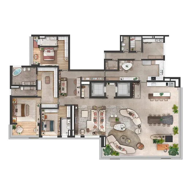 Foto 8 de Apartamento com 4 quartos à venda, 565m2 em Alphagran Alphaville, Barueri - SP