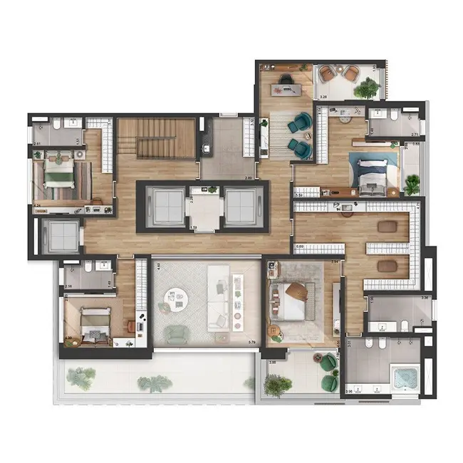 Foto 7 de Apartamento com 4 quartos à venda, 565m2 em Alphagran Alphaville, Barueri - SP