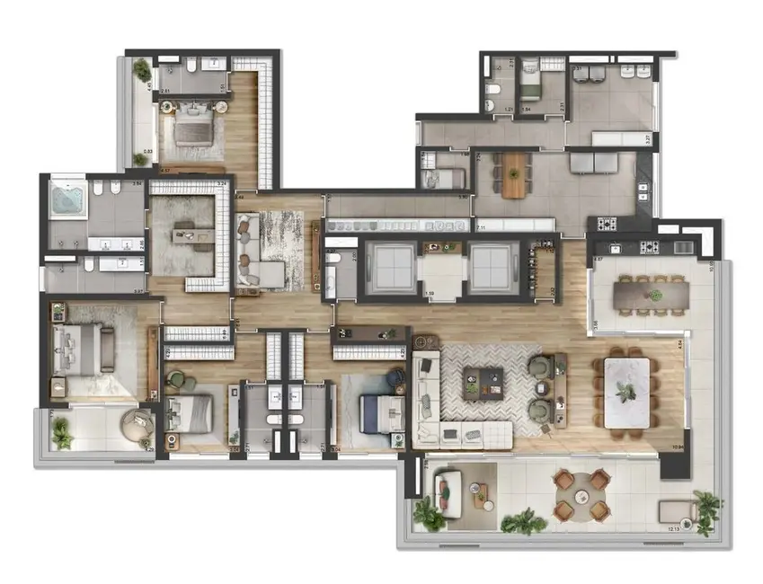 Foto 9 de Apartamento com 4 quartos à venda, 565m2 em Alphagran Alphaville, Barueri - SP