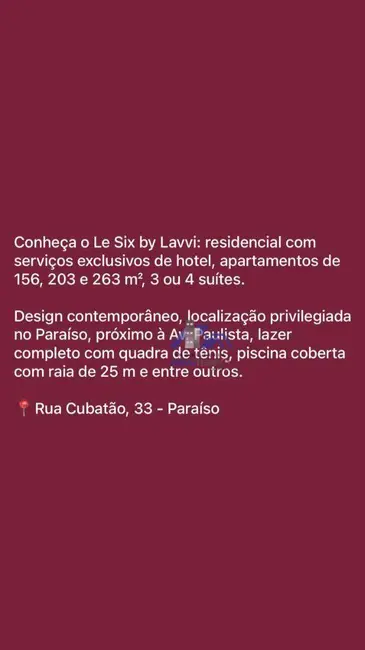 Apartamento com 4 quartos à venda, 203m2 em Paraíso, São Paulo - SP - imagem 6 Foto 6 de Apartamento com 4 quartos à venda, 203m2 em Paraíso, São Paulo - SP