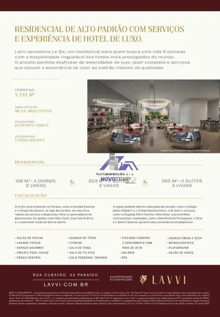 Apartamento com 4 quartos à venda, 203m2 em Paraíso, São Paulo - SP - imagem 5 Foto 5 de Apartamento com 4 quartos à venda, 203m2 em Paraíso, São Paulo - SP