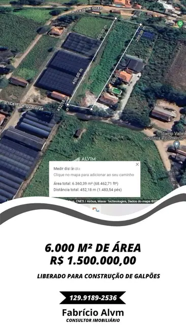 Terreno / Lote à venda, 6050m2 em Sao Jose Dos Campos - SP - imagem 3 Foto 3 de Terreno / Lote à venda, 6050m2 em Sao Jose Dos Campos - SP