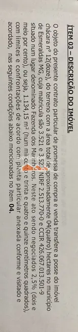 Foto 5 de Terreno / Lote à venda, 1000m2 em Esmeraldas - MG