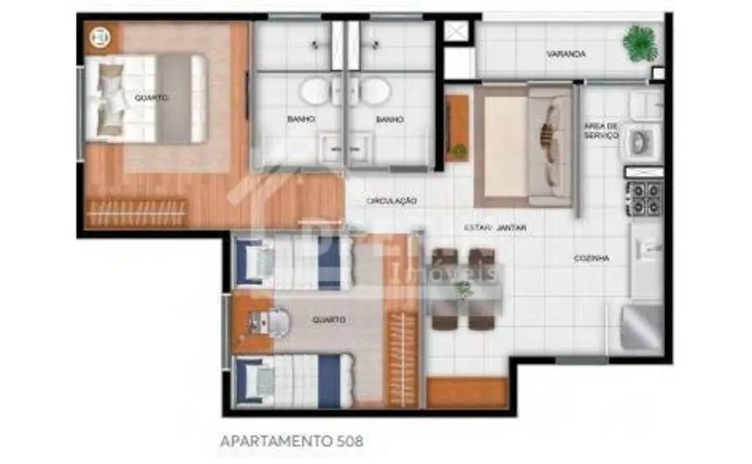Foto 6 de Apartamento com 2 quartos à venda, 449251m2 em Vila Nery, Sao Carlos - SP