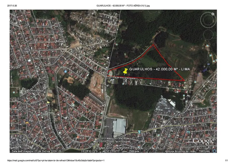 Terreno / Lote à venda, 42000m2 em Portal dos Gramados, Guarulhos - SP - imagem 2 Foto 2 de Terreno / Lote à venda, 42000m2 em Portal dos Gramados, Guarulhos - SP