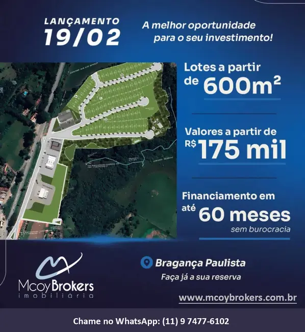 Foto 1 de Lote de Condomínio à venda, 600m2 em Condomínio Jardim das Palmeiras, Braganca Paulista - SP