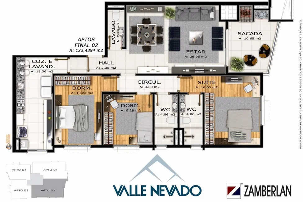 Foto 9 de Apartamento com 3 quartos à venda, 122m2 em Centro, Santa Maria - RS