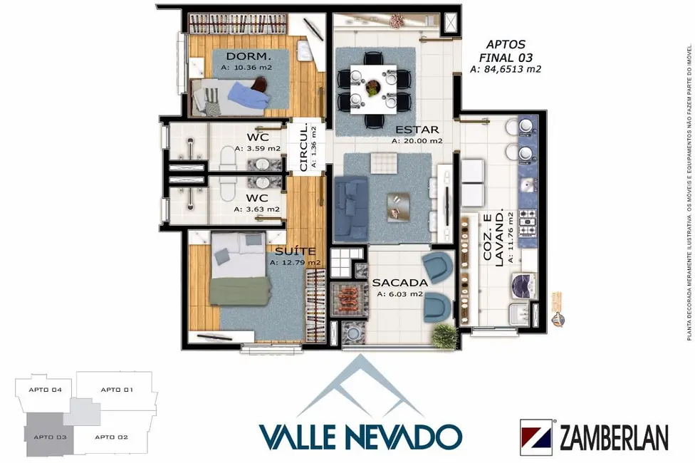 Foto 5 de Apartamento com 3 quartos à venda, 122m2 em Centro, Santa Maria - RS